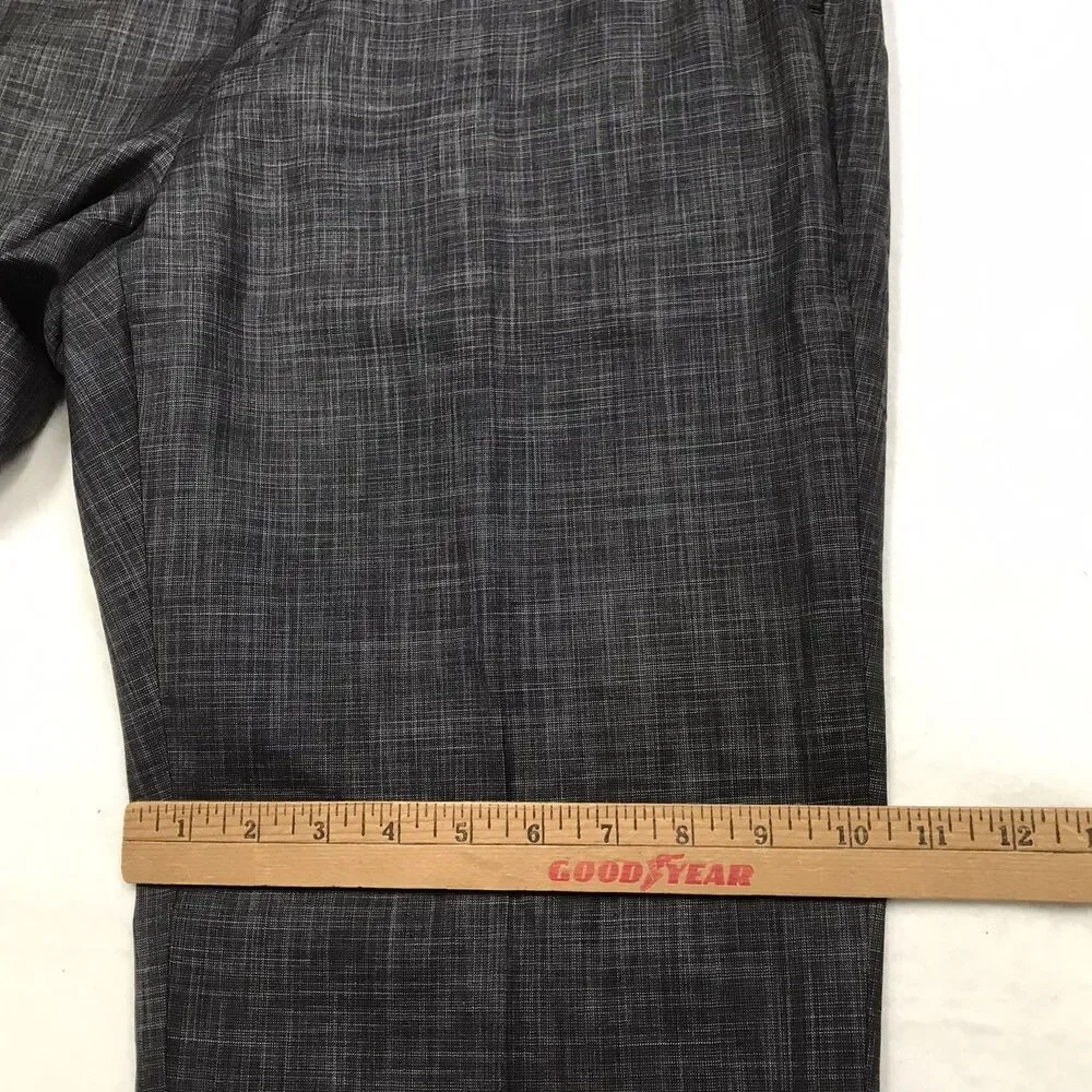 ERMENEGILDO ZEGNA Milano Dress Pants Men 56R (36x30) Gray Wool Silk Suit Trouser